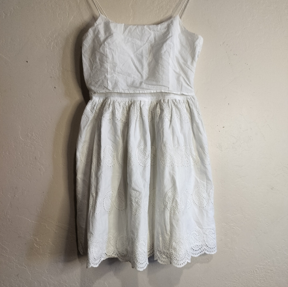 J, Crew Women's Elegant White  Dress, Sz 0.